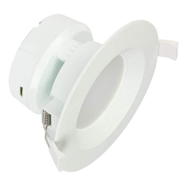 Westinghouse Direct Wire 4 in. 3000K Warm White Integrated LED Recessed Retrofit Smooth Baffle Trim