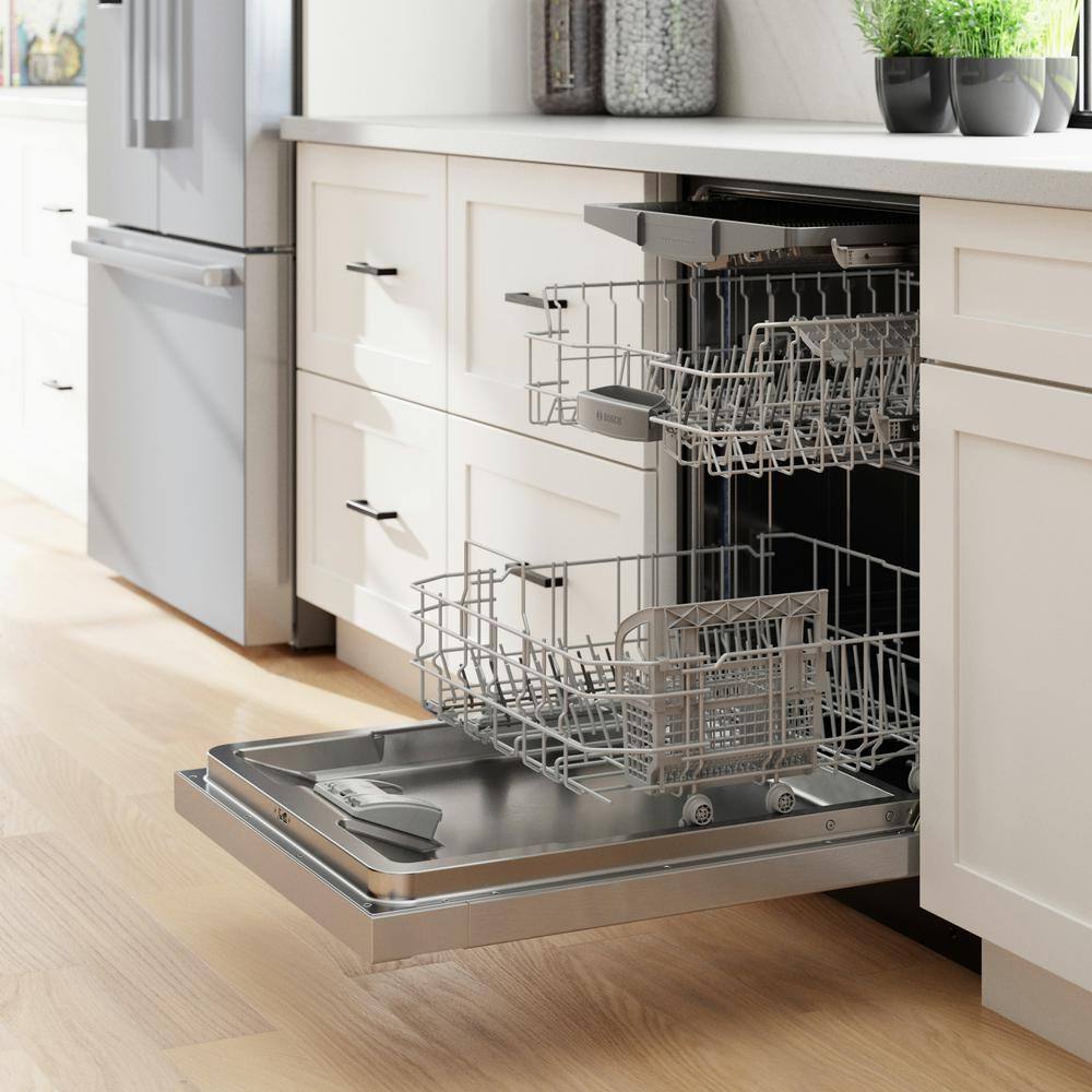 24" Stainless Steel Built-In Dishwasher with Front Control and 3rd Rack