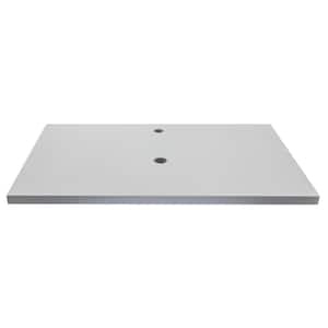 37 in. W x 22 in. D Terrazzo Vanity Top in Light Gray