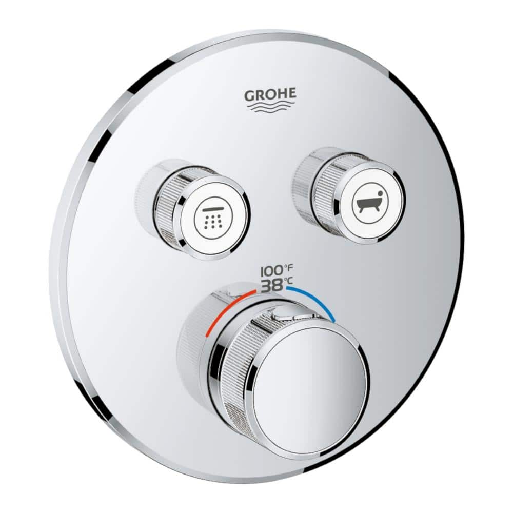  GROHE 34681000 Grohtherm - Mezclador de ducha termostático  especial sin conexiones S, color plateado : Herramientas y Mejoras del Hogar