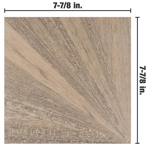 Merola Tile Komi Murlen Miel 7-7/8 in. x 7-7/8 in. Porcelain Floor