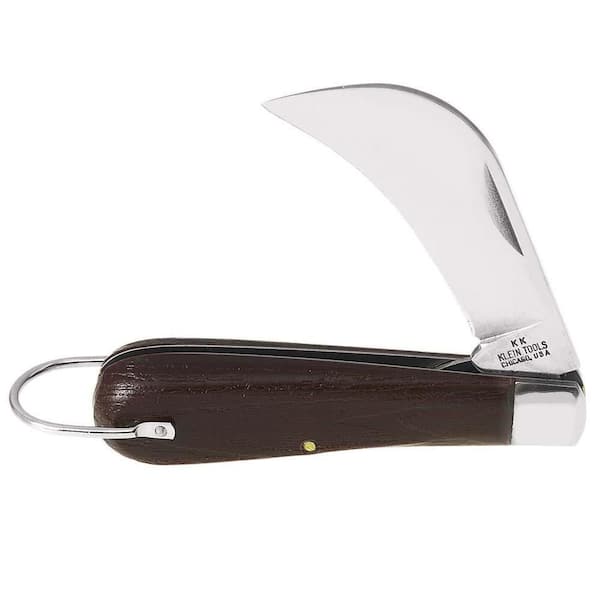 2-5/8 in. Carbon Steel Hawk Bill Blade Folding Knife