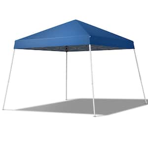 10 ft. x 10 ft. Blue Slant Leg Pop-Up Canopy