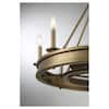 Savoy House Lyon 8-Light Warm Brass Fan D'Lier 30 in.