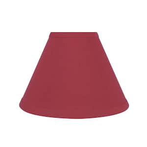 10 in. x 7 in. Red Hardback Empire Lamp Shade