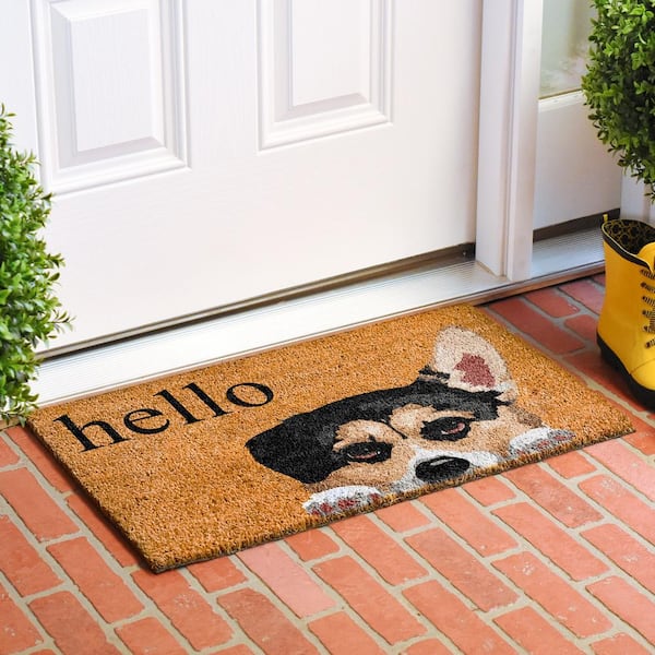 Pembroke Welch Corgi Doormat 24" x 36"