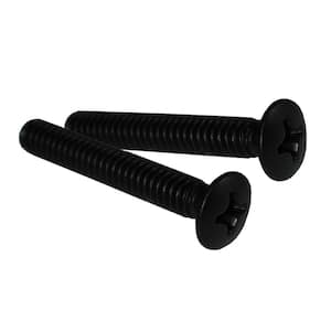 1/4 in. x 2 in. Bath Waste and Overflow Faceplate Screws in Oil Rubbed Bronze (2/Pack)