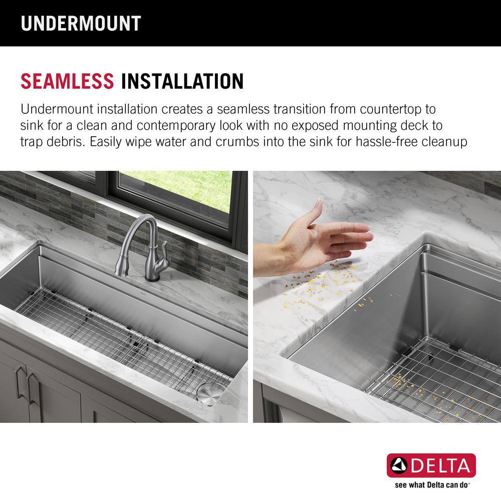 Delta 45" Stainless Steel Workstation Kitchen Sink with Accessories