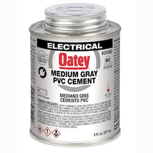 8 oz. Medium Gray Electrical PVC Pipe Cement