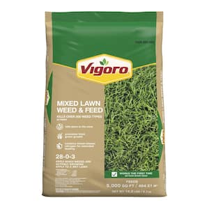 14 lbs. 5,000 sq. ft. Weed and Feed Weed Killer Plus Lawn Fertilizer for Northern and Southern Grass Types