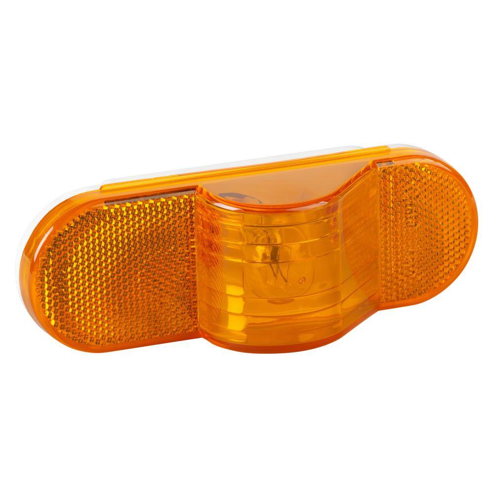 Economy Oval Side Turn Marker Light - Amber (Bulk Packaging)