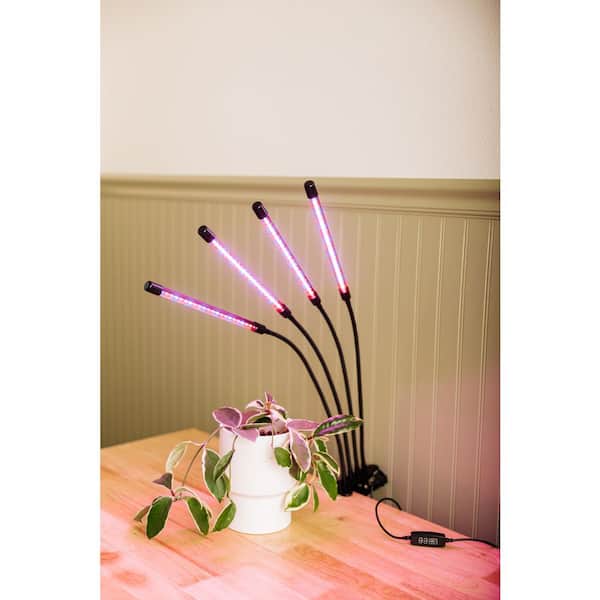Miracle-Gro 4 Head Grow 20-Watt Equivalent Indoor LED Selectable