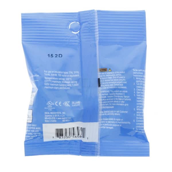 IDEAL - In-Sure Lever Wire Connector, 12 AWG, 2-Port, Bag of 10