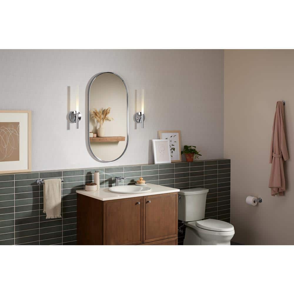 Essential Polished Chrome 40" x 20" Framed Bathroom Vanity Mirror