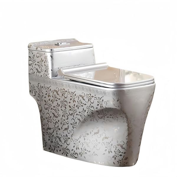 12 in. Rough In 1-Piece 1.58 Gal. GPF Elongated Close Coupled Toilet Seat Included