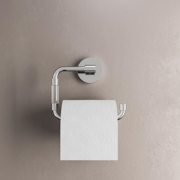 Verre 2.5 in. L x 7 in. W x 6 in. H Toilet Paper Holder in Chrome