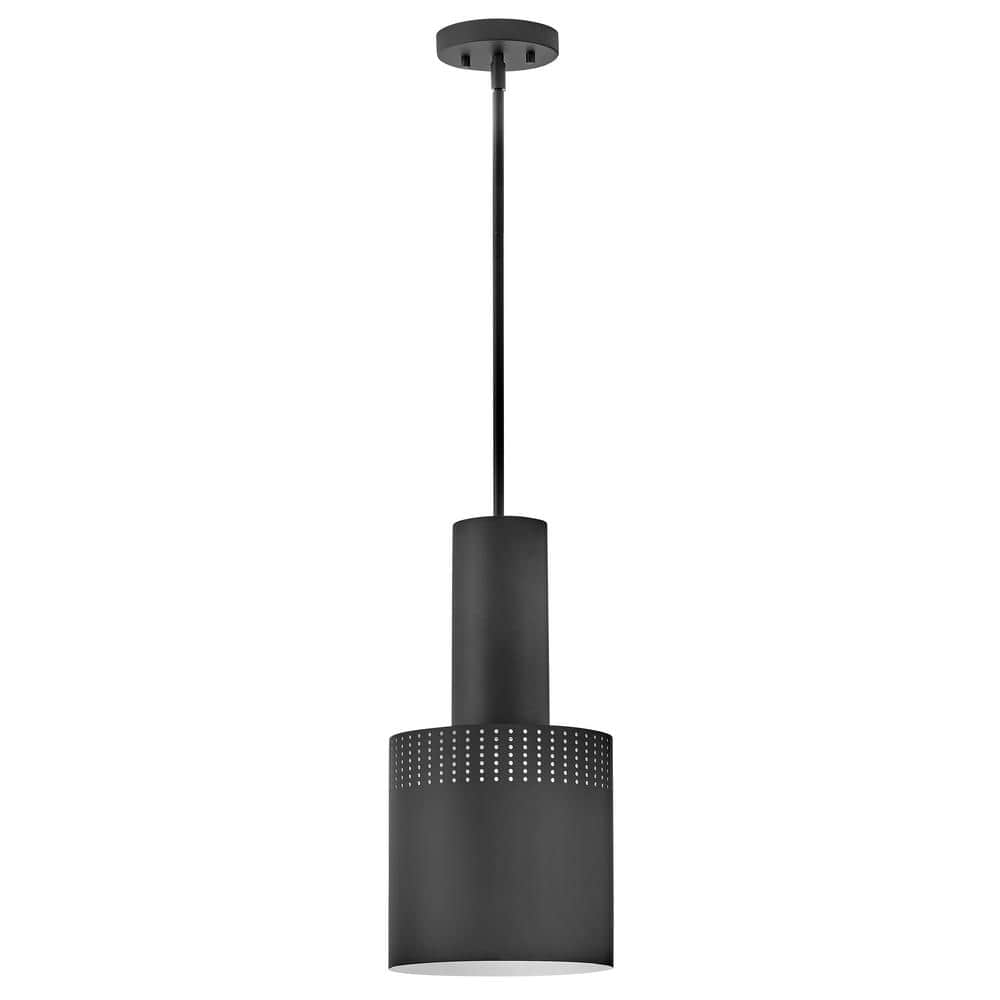 Casey Black Steel Mini Pendant with LED Light