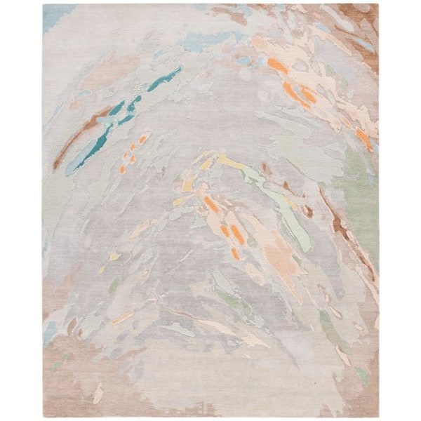 Saint Tropez 8 ft. x 10 ft. Gray/Sage Abstract Area Rug