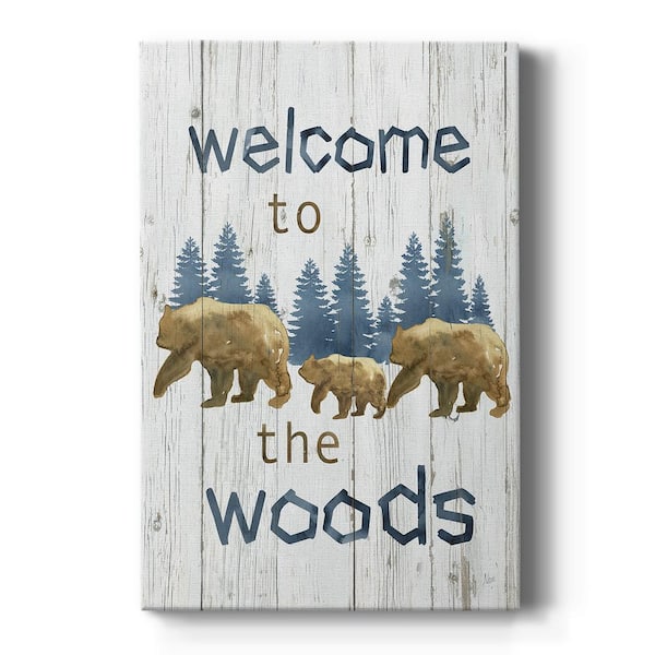 Wexford Home Welcome to the Woods By Wexford Homes Unframed Giclee Home Art Print 27 in. x 16 in.