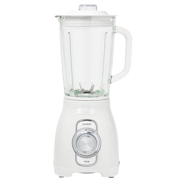 HADEN Power 59 oz. 5-Speed Ivory/Chrome Blender with Ice Crush Button