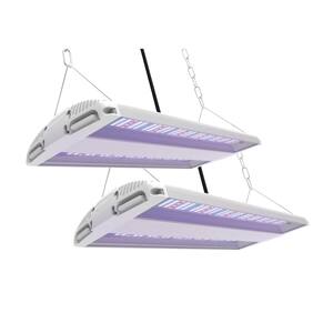 20 in. 175-Watt Integrated Full Spectrum LED Non-Dimmable Indoor High Bay Plant Grow Light Fixture, Daylight (2-Pack)
