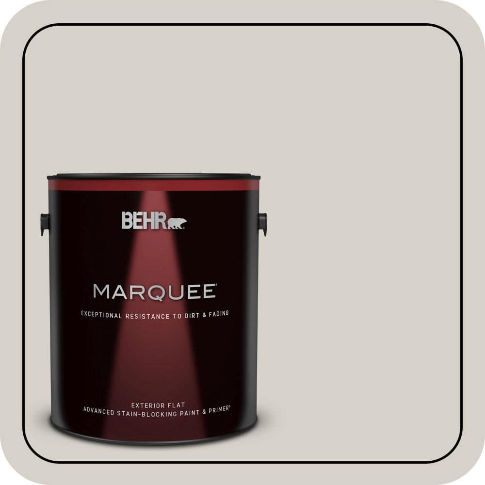 BEHR MARQUEE 1 gal. #T16-19 Bowstring Flat Exterior Paint & Primer ...