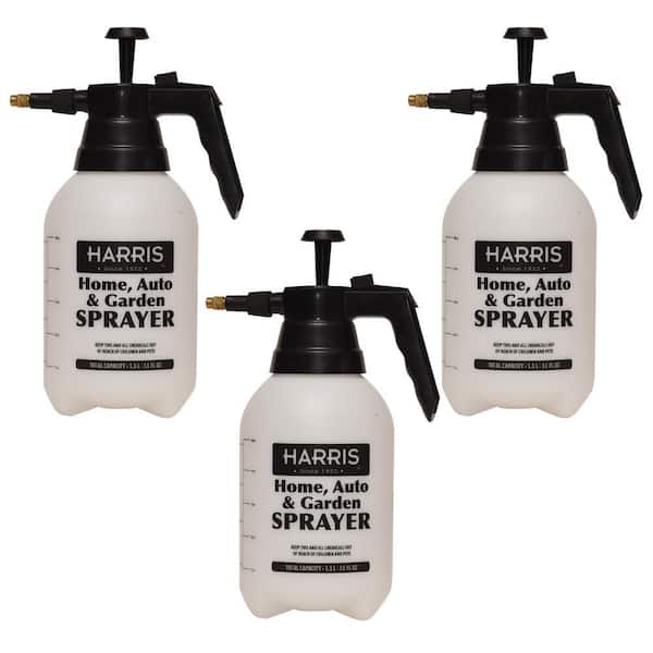 Harris 55 oz. Home, Auto and Garden Chemical Resistant Pump Sprayer  (3-Pack) 3ChemMiniSpry - The Home Depot