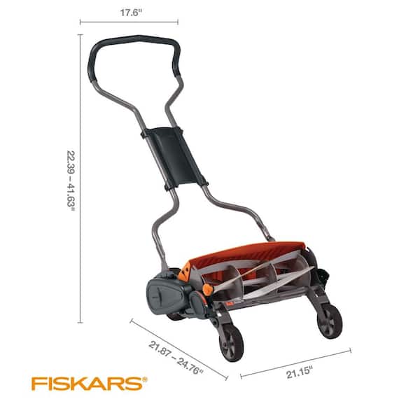 Fiskars StaySharp 18 in. Cut Manual Push Non Electric Walk Behind