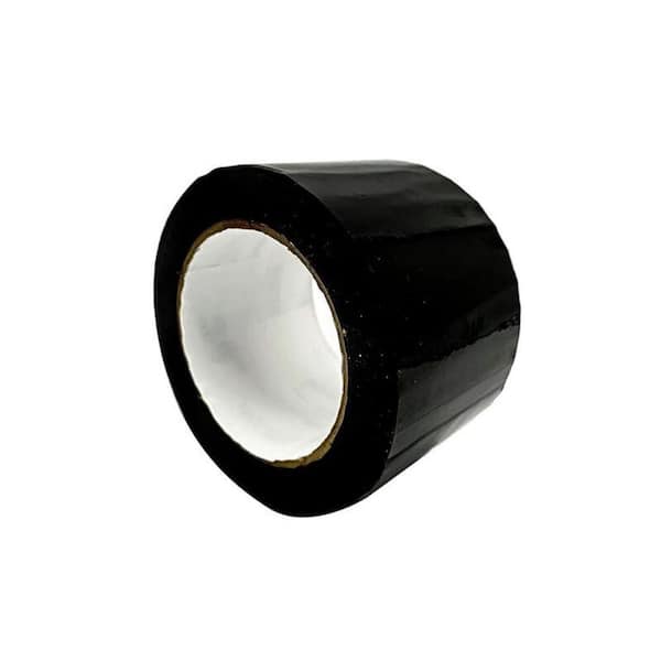 3 in. Wide x 110 ft. High-Performance Black Moving Box Sealing Tape for Packing Cartons Boxes 2.0 Mil Thick (1 Roll)
