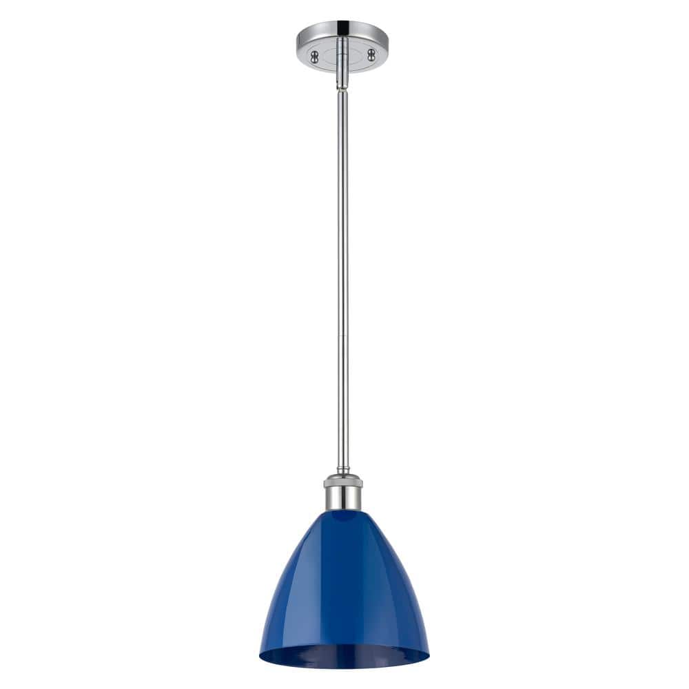 Plymouth Dome 100-Watt 1-Light Polished Chrome Shaded Mini Pendant Light with Metal Shade price history on PriceWatchPro