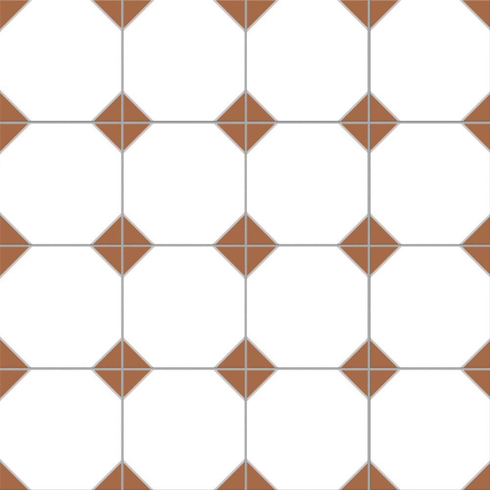 Merola Tile Canterbury Terra 13 in. x 13 in. Porcelain Floor and Wall ...