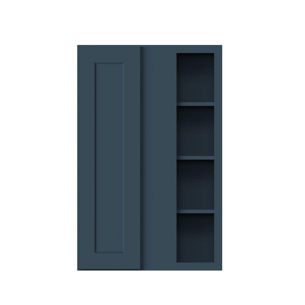 27 in. W x 12 in. D x 42 in. H Ready to Assemble Solid Wood Frame Shaker Wall Kitchen Cabinet in Cyber Grey price history on PriceWatchPro