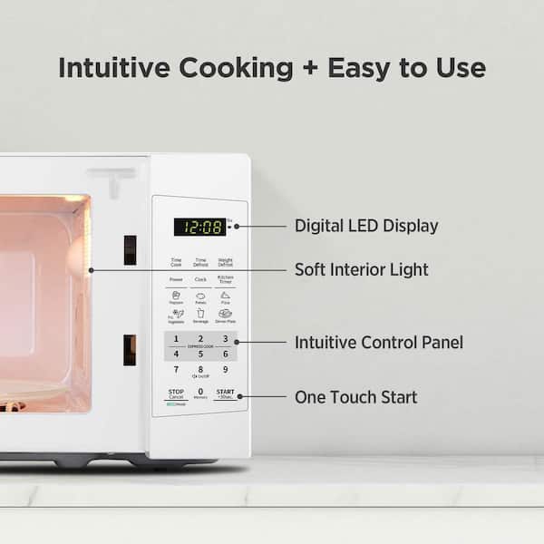 0.7 Cu. Ft. Small Countertop Microwave Oven With Digital Display