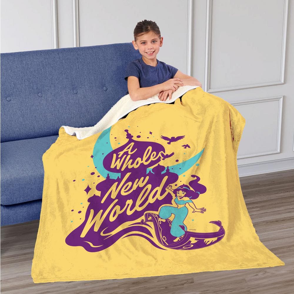 Kids Unisex 60" x 50" Silk Touch Sherpa Throw Blanket