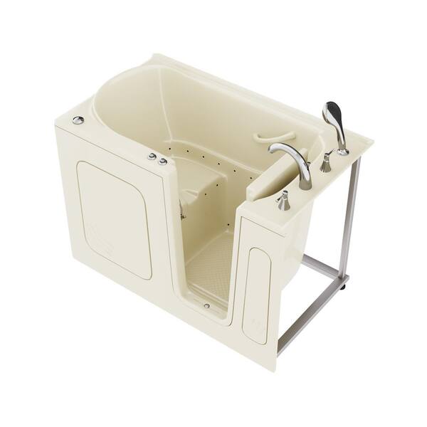 Universal Tubs HD Series 30 in. x 54 in. Right Drain Quick Fill Walk-In Air Tub in Biscuit
