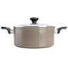 MARTHA STEWART EVERYDAY Midvale 5 qt. Stainless Steel Dutch Oven with Lid  985120065M - The Home Depot