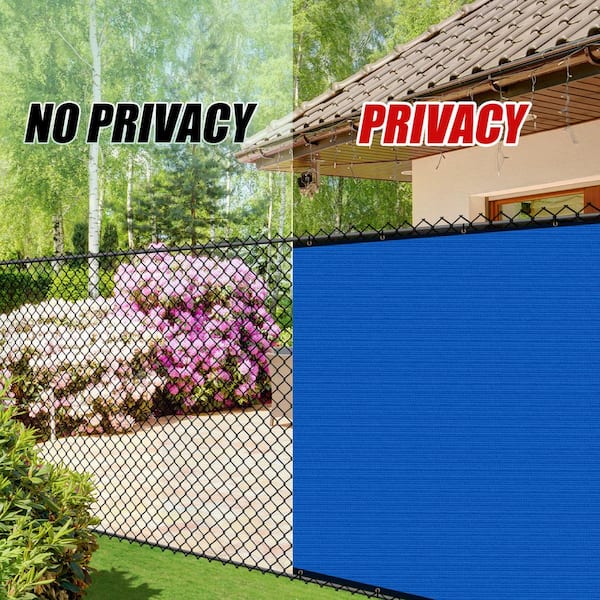 VIVOSUN 6' x 50' Green Fence Privacy Screen Windscreen with Bindings and Grommet 