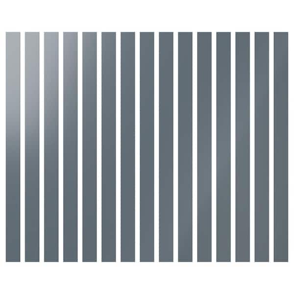 Ekena Millwork Adjustable Slat Wall 1/8 in. T x 3 ft. W x 4 ft. L Dark Grey Acrylic Decorative Wall Paneling (15-Pack)