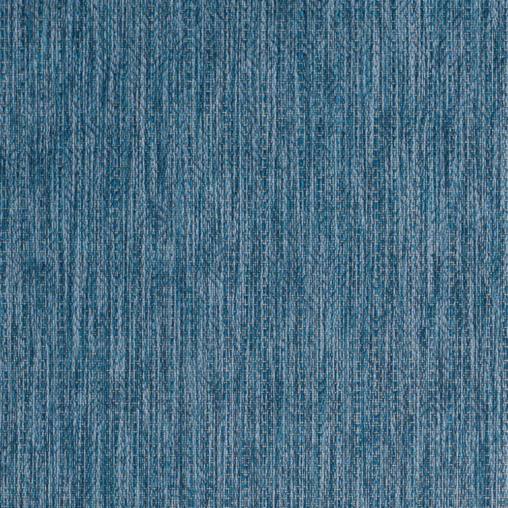 Navy Rectangular Synthetic Easy-Care Indoor/Outdoor Rug, 2'7" x 5'