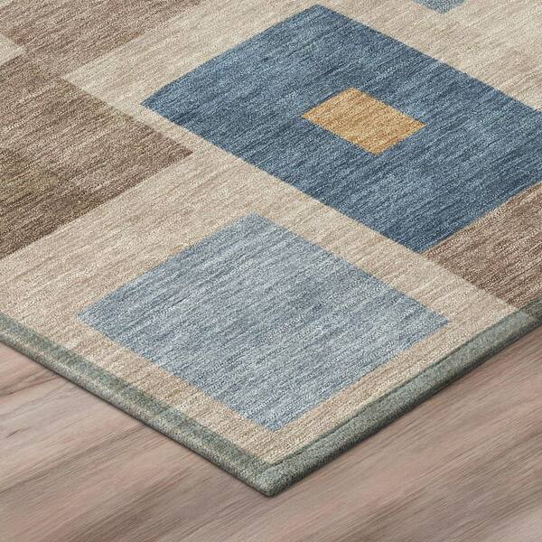 Chantille Machine Washable Indoor/Outdoor Abstract ACN3083 Brown 10 ft. x 14 ft. Area Rug