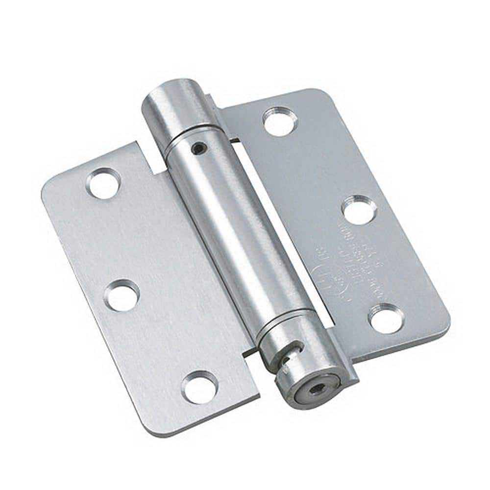 3-1/2 in. x 3-1/2 in. Brushed Chrome Self Closing Full Mortise Spring Hinge price history on PriceWatchPro