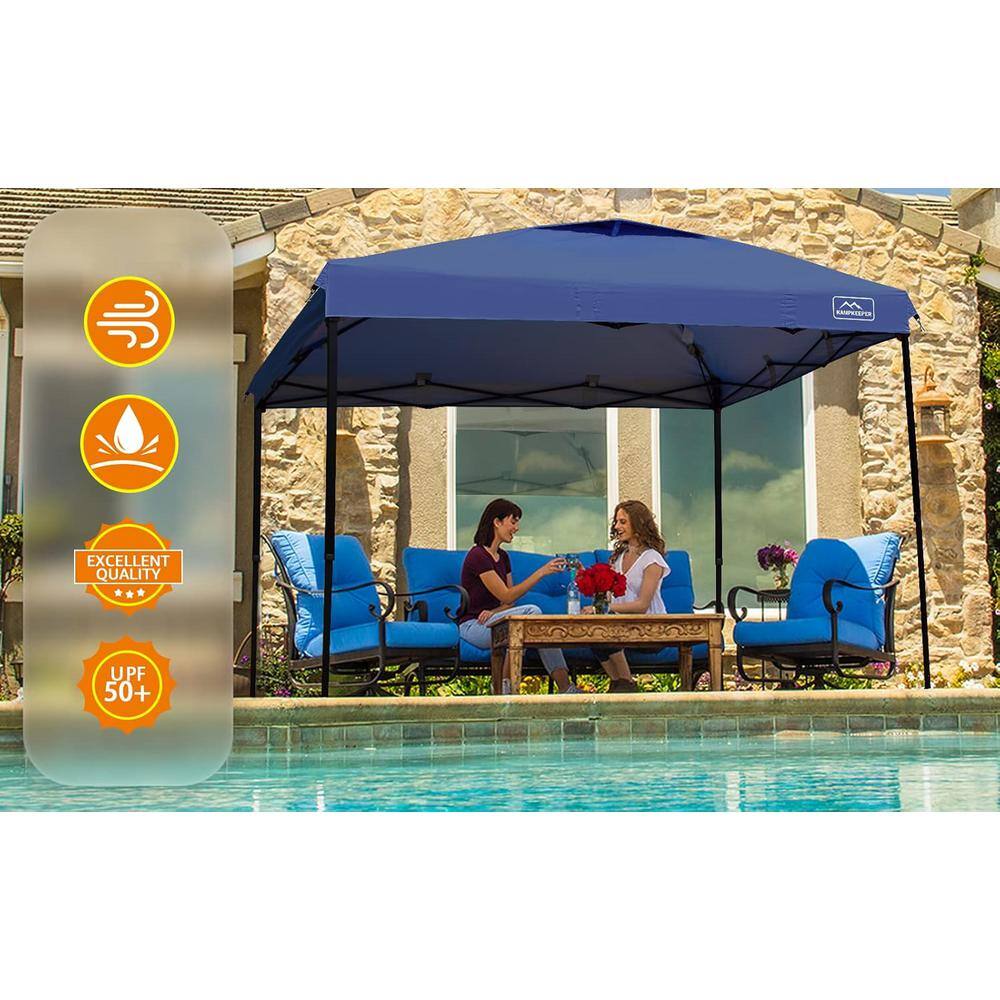 Navy Blue 10x10 Outdoor Pop-Up Canopy Tent with Adjustable Legs