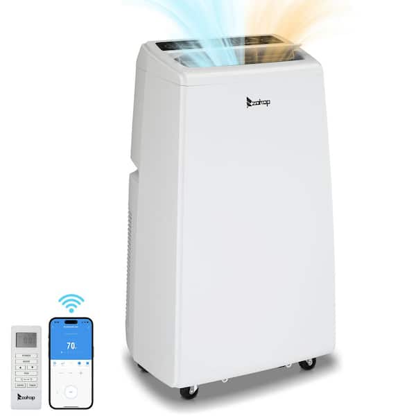 Karl home 8,500 BTU Portable Air Conditioner Cools 400 sq. ft. with Heater, Dehumidifier and WiFi Function