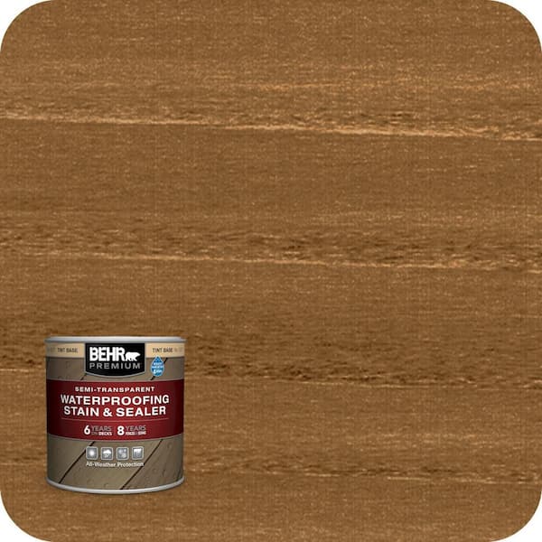 BEHR PREMIUM 8 oz. #ST-152 Red Cedar Semi-Transparent Waterproofing Exterior Wood Stain and Sealer Sample
