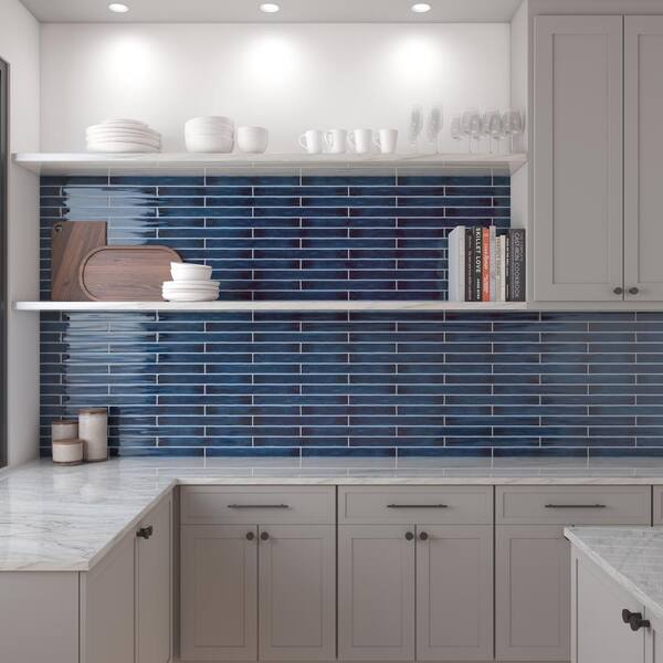 Artistic Reflections Twilight 2 in. x 20 in. Glazed Ceramic Undulated Wall Tile (586.88 sq. ft./pallet)