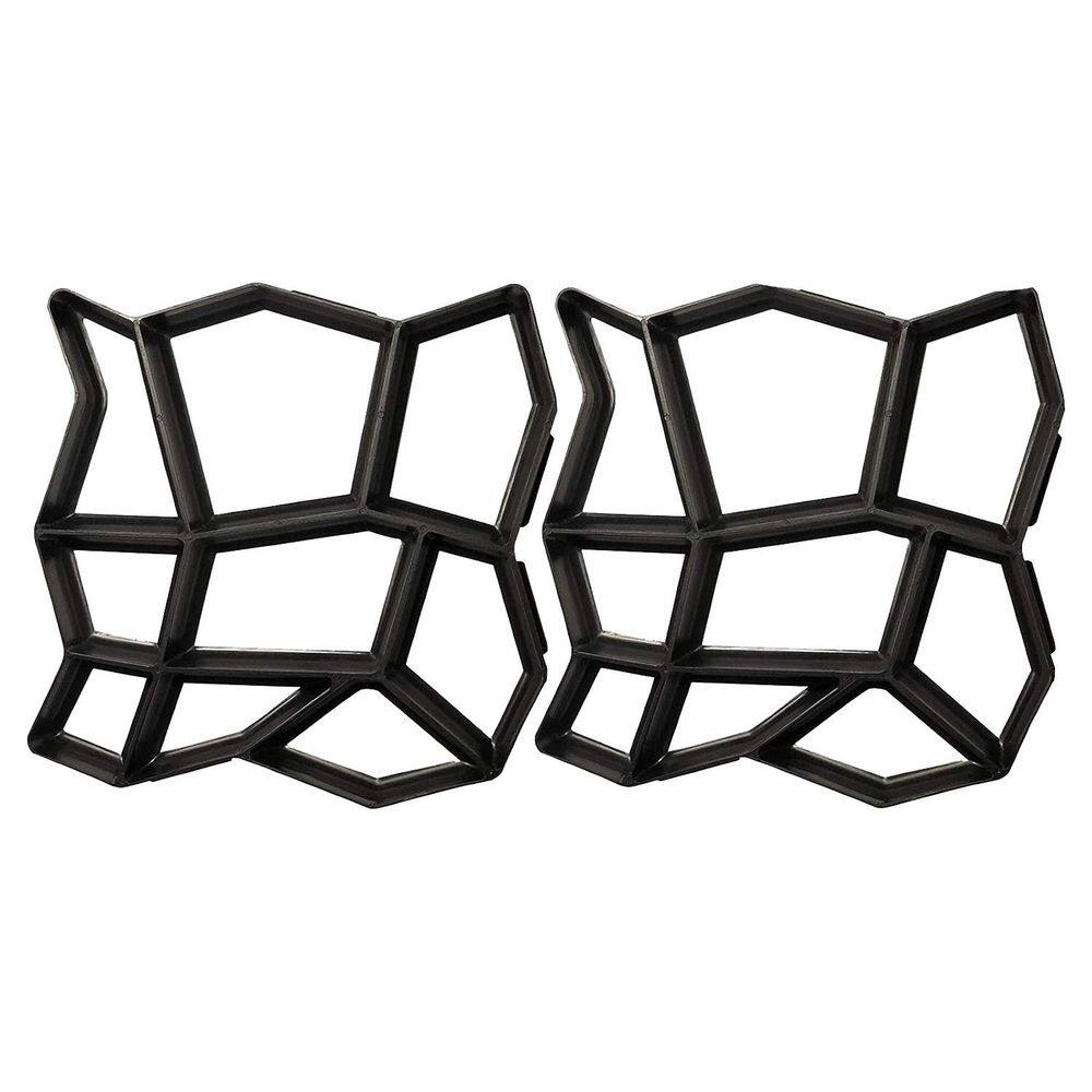 2 Packs 13 x 13 x 1.4 Inch Concrete Molds and Forms Walk Path Maker Stone Molding Paving Stepping Stone Mold price history on PriceWatchPro