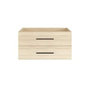 Napa 36 in. W x 22 in. D x 21 in. H Single Sink Bath Vanity Cabinet without Top in White Oak, Wall Mounted