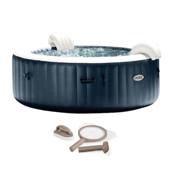 PureSpa Plus 6-Person Portable Inflatable Hot Tub Bubble 170-Jet Spa with Accessory Kit, 60-Volt