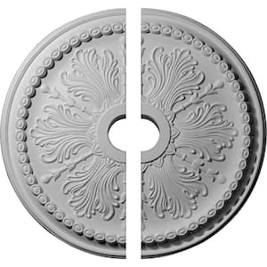 27-1/2 in. x 4 in. x 1-1/2 in. Winsor Urethane Ceiling Medallion, 2-Piece (Fits Canopies up to 4 in.)