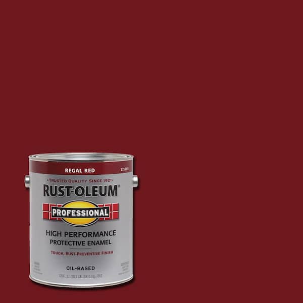 Rust-Oleum Professional 1 gal. High Performance Protective Enamel Gloss Regal Red Oil-Based Interior/Exterior Paint (2-Pack)